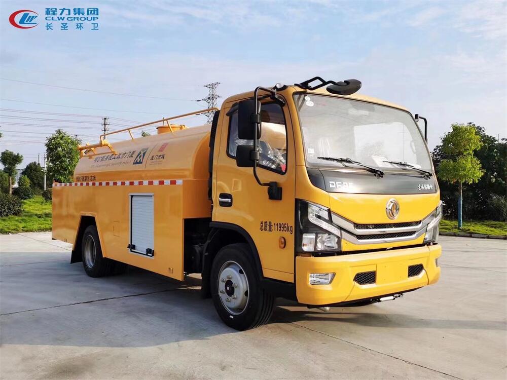 高壓清洗車-程力疏通下水管道國六8立方高壓清洗車藍(lán)牌廠家價格