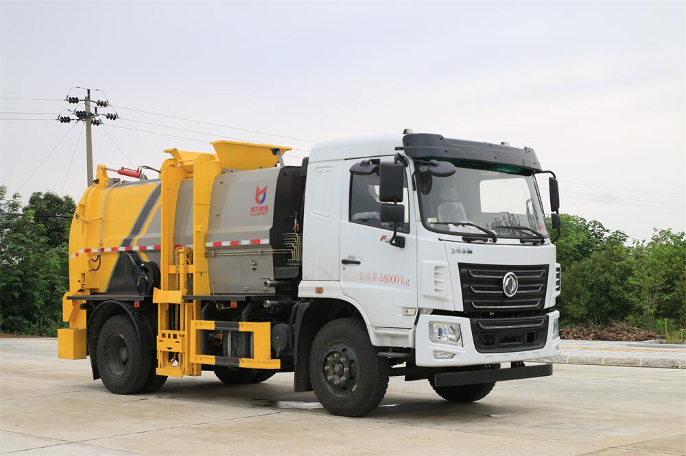 10方餐廚垃圾車-東風(fēng)華神國六10方廚余泔水餐廚垃圾車廠家（方罐）